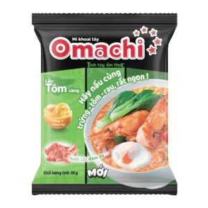 Mì Lẩu Tôm Càng Omachi thùng 30 gói 80g