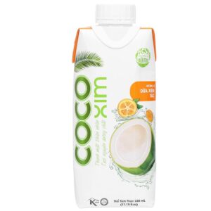Thùng 12 chai Nước Dừa Xiêm Và Tắc Cocoxim 330ml