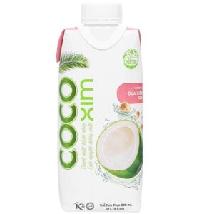 Thùng 12 chai Nước dừa xiêm xanh Sen Cocoxim 330ml