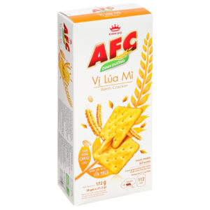 Bánh cracker vị lúa mì AFC Dinh Dưỡng hộp 172g
