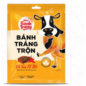 Miss bánh tráng Vị sa tế bò 10 bịch/xâu