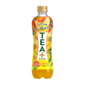 Trà ô long Tea Plus vị đào nhiệt đới thùng 24chai 450ml