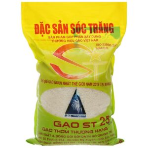 Gạo thơm Sóc Trăng ST25 túi chân không 5kg