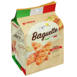 Bánh mì nướng giòn đút lò vị bơ tỏi C'est Bon Orion gói 108g (5 gói x 36g)